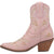 Dingo Womens Primrose Bootie Cowboy Boots Leather Pink