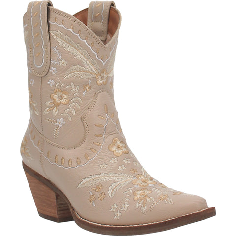 Dingo Womens Primrose Cowboy Boots Leather Sand