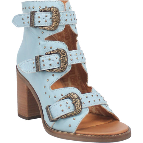 Dingo Womens Ziggy Sandal Gladiator Sandals Leather Blue 9 M