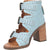 Dingo Womens Ziggy Sandal Gladiator Sandals Leather Blue 8.5 M