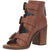 Dingo Womens Ziggy Gladiator Sandals Leather Tan