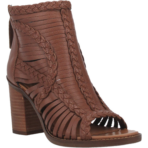 Dingo Womens Jeezy Gladiator Sandals Leather Tan