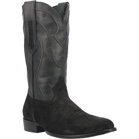 Dingo Mens Whiskey River Cowboy Boots Leather Black