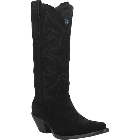 Dingo Womens Out West Cowboy Boots Leather Black