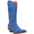 Dingo Womens Out West Cowboy Boots Leather Blue