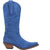 Dingo Womens Out West Cowboy Boots Leather Blue