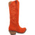 Dingo Womens Out West Cowboy Boots Leather Orange