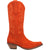 Dingo Womens Out West Cowboy Boots Leather Orange