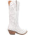 Dingo Womens Out West White Suede Cowboy Boots
