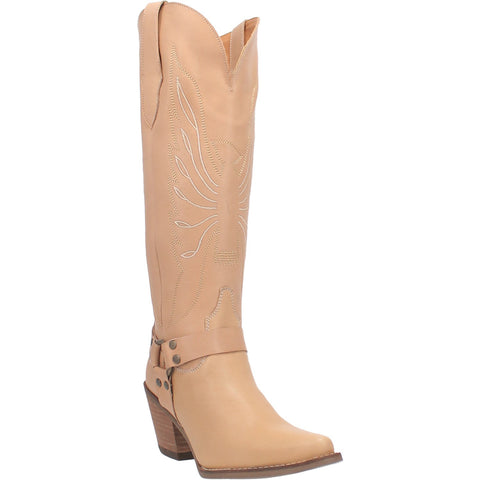 Dingo Womens Heavens To Betsy Cowboy Boots Leather Natural