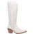 Dingo Womens High Cotton Cowboy Boots Leather White