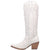 Dingo Womens High Cotton Cowboy Boots Leather White