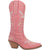Dingo Womens Full Bloom Cowboy Boots Leather Pink