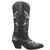 Dingo Womens Full Bloom Cowboy Boots Leather Black
