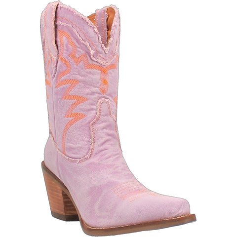 Dingo Womens Yall Need Dolly Purple Denim Cowboy Boots