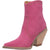 Dingo Womens Classy N Sassy Bootie Cowboy Boots Leather Fuchsia Suede