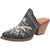 Dingo Womens Wildflower Mule Mule Shoes Leather Black