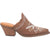 Dingo Womens Wildflower Mule Mule Shoes Leather Brown