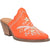 Dingo Womens Wildflower Mule Mule Shoes Leather Orange