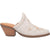 Dingo Womens Wildflower Mule Mule Shoes Leather White