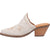 Dingo Womens Wildflower Mule Mule Shoes Leather White