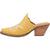Dingo Womens Wildflower Mule Mule Shoes Leather Yellow