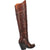 Dan Post Womens Seductress Over-The-Knee Boots Leather Chestnut