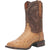 Dan Post Mens Alamosa Sand/Chocolate Full Quill Ostrich Cowboy Boots