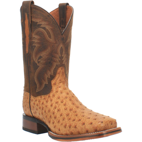 Dan Post Mens Kershaw Cowboy Boots Ostrich Saddle