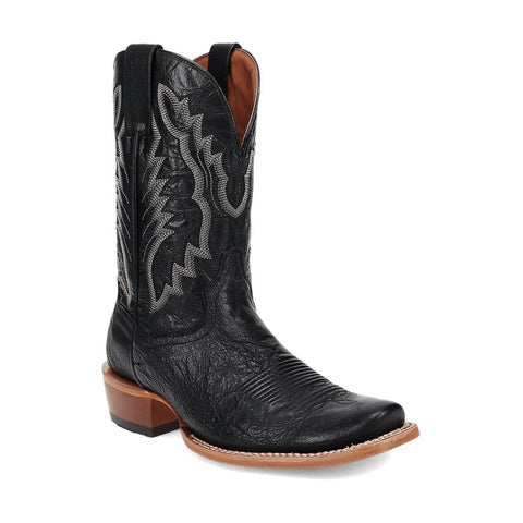 Dan Post Mens Boerne Black Leather Cowboy Boots 8.5 D