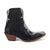 Dan Post Womens Crystalie Black Leather Ankle Boots 8 M