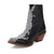 Dan Post Womens Crystalie Black Leather Ankle Boots 9.5 M
