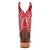 Dan Post Womens Lacey Brown/Red Leather Cowboy Boots 10 M