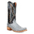 Dan Post Mens Brady Blue/Black Full Quill Ostrich Cowboy Boots