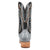 Dan Post Mens Brady Blue/Black Full Quill Ostrich Cowboy Boots