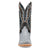 Dan Post Mens Brady Blue/Black Full Quill Ostrich Cowboy Boots