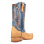 Dan Post Mens Brady Tan/Blue Full Quill Ostrich Cowboy Boots