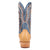 Dan Post Mens Brady Tan/Blue Full Quill Ostrich Cowboy Boots