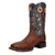 Dan Post Mens Marsh Cognac/Blue Caiman 12in Cowboy Boots