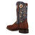 Dan Post Mens Marsh Cognac/Blue Caiman 12in Cowboy Boots