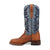 Dan Post Womens Ellie Tan/Denim Leather Cowboy Boots