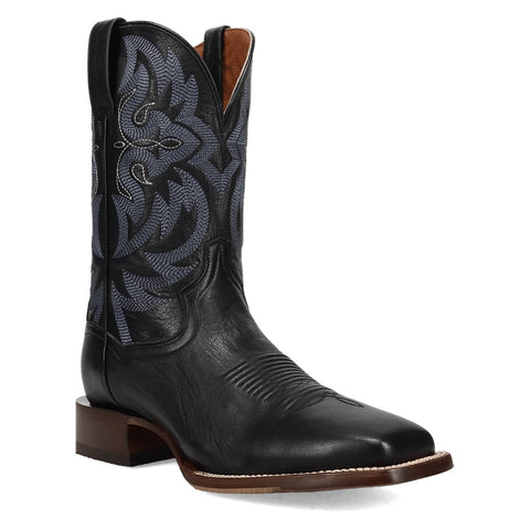 Dan Post Mens Sonara Black Leather 11in Cowboy Boots 13 D