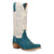 Dan Post Womens Lanessa Turquoise/Bone Suede 13in Cowboy Boots
