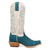 Dan Post Womens Lanessa Turquoise/Bone Suede 13in Cowboy Boots