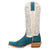 Dan Post Womens Lanessa Turquoise/Bone Suede 13in Cowboy Boots