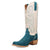 Dan Post Womens Lanessa Turquoise/Bone Suede 13in Cowboy Boots