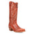 Dan Post Womens Katy Rustic Orange Leather Cowboy Boots