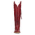 Dan Post Womens Heartland Red Leather 18in Zip Cowboy Boots