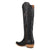 Dan Post Womens Heartland Black Leather 18in Zip Cowboy Boots