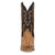 Dan Post Womens Grit Tan/Dark Brown FQ Ostrich 13in Cowboy Boots